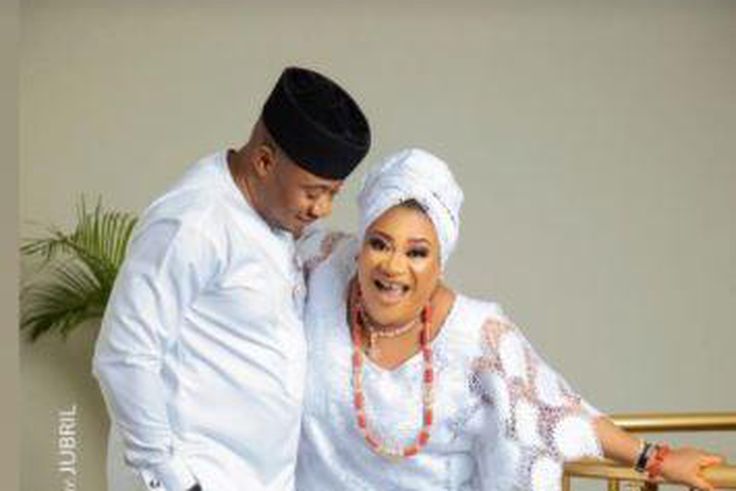 Nkechi Blessing and Opeyemi Falegan tied the knot in 2020. [Instagram/NkechiBlessingSunday]