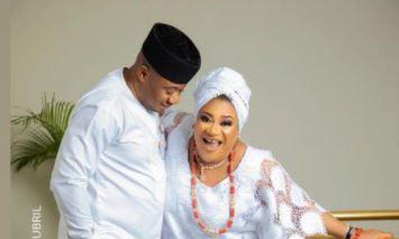 Nkechi Blessing and Opeyemi Falegan tied the knot in 2020. [Instagram/NkechiBlessingSunday]