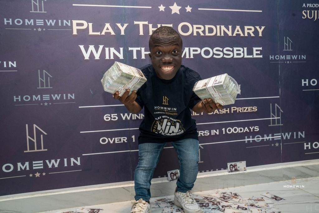 22-year-old LASU student wins N12m in Sujimoto's homewin salary for life