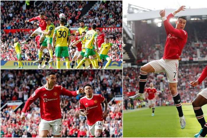 Cristiano Ronaldo was the hero as Manchester United beat Norwich 3-2 at Old Trafford
