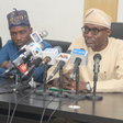 From left, Special Adviser to the Governor on Transportation, Mr Sola Giwa; Commissioner for Transportation, Dr Frederic Oladeinde and Commissioner for Information & Strategy, Mr Gbenga Omotoso during a news briefing on the update on Lagos Motorcycles ...