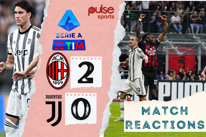 Milan defeated Juventus 2-0 in Serie A
