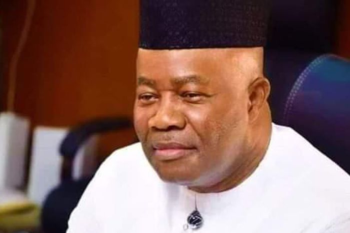 Minister of Niger Delta Affairs, Senator Godswill Akpabio. [Twitter/@CHYCHYCHUKWU]