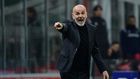 Pointing in the right direction: AC Milan boss Stefano Pioli is hoping to take the Italian team back to former glories