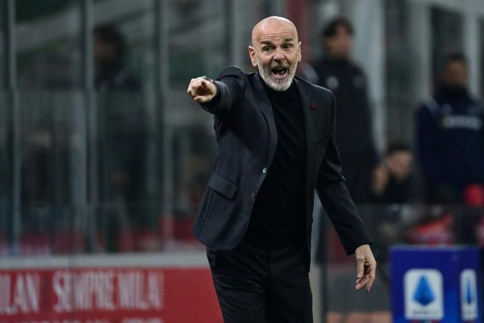 Pointing in the right direction: AC Milan boss Stefano Pioli is hoping to take the Italian team back to former glories