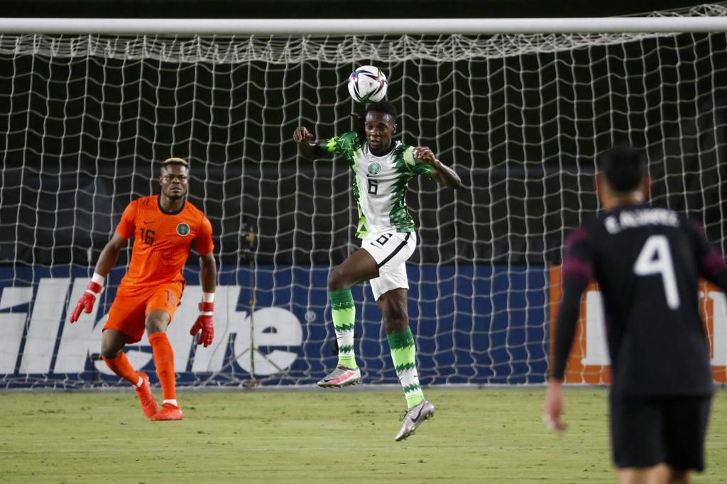 Olisa Ndah in action for Nigeria
