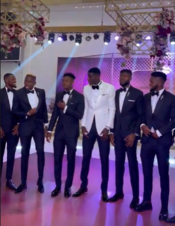 Osimhen, Uzoho, Awaziem and Onyeka turn up for Onuachu's 2nd wedding in Lagos