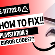 PlaysStation 5 Error Codes fixed