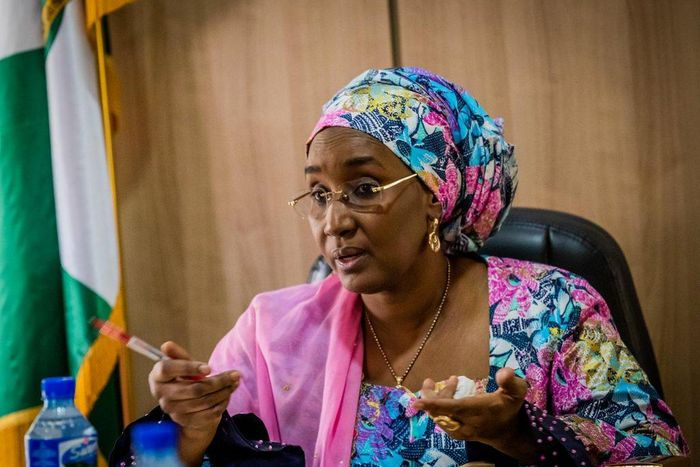 Minister of Humanitarian Affairs, Disaster Management and Social Development, Hajiya Sadiya Farouq.