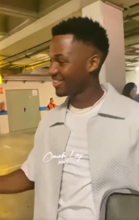 Omah Lay and Ansu Fati meet in Barcelona