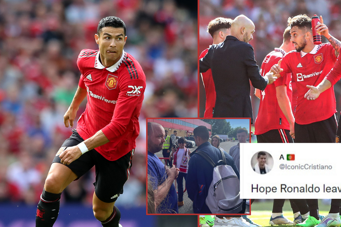 Fans react as Ronaldo leaves Manchester United game before full-time
