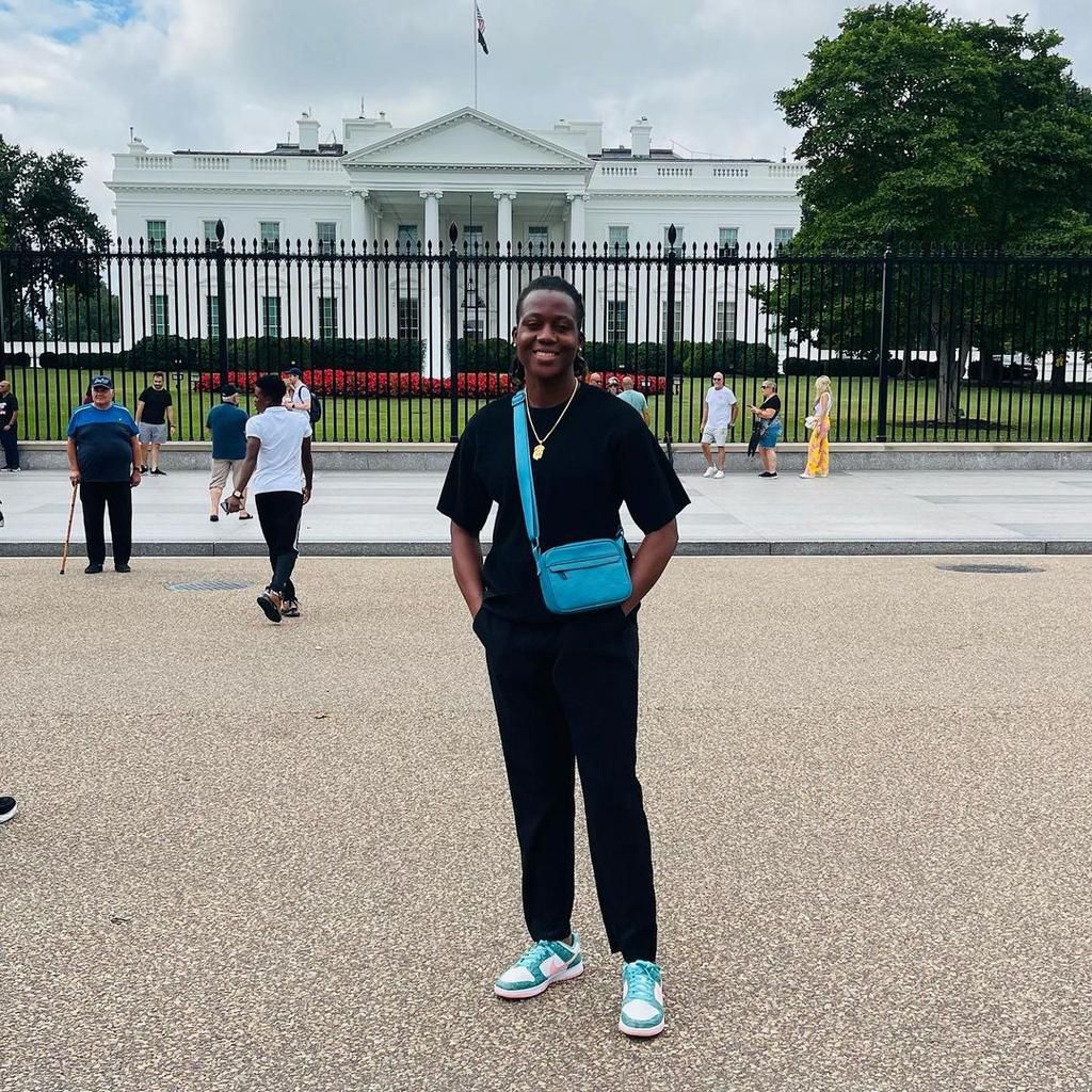 Super Falcons stars Kanu and Nnadozie show off visit to the White House [Photos]