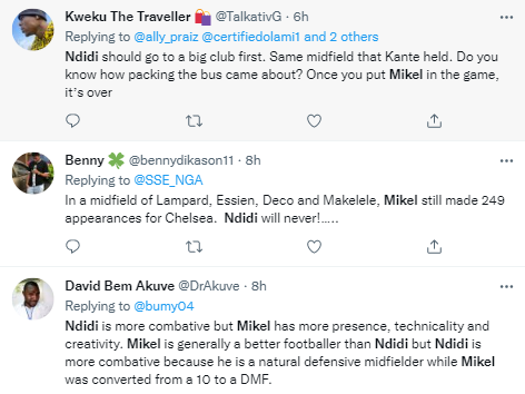 Reactions as Oliseh blasts Mikel, uplifts Ndidi