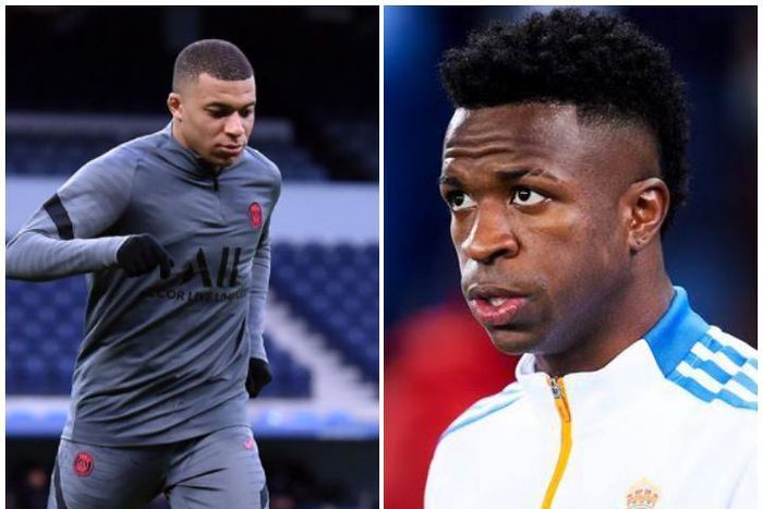 Kylian Mbappe and Vinicius Jr