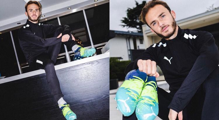 Leicester City playmaker, James Maddison rocking the Puma Future Z