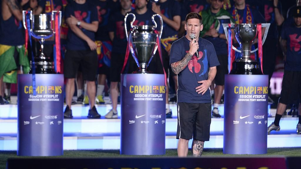 Barcelona lifted the League-Champions League-and-Cup treble three times in 2009, 2011 and 2015.