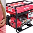 Pregnant woman and generator