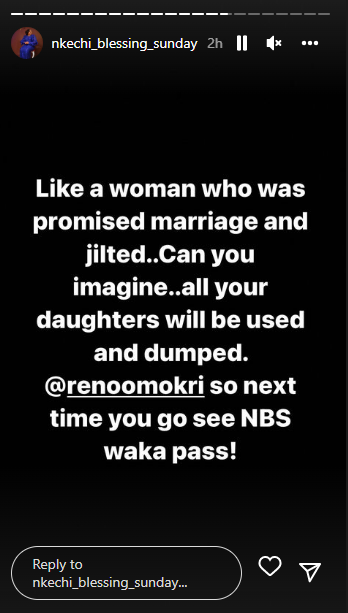 Nkechi Blessing slams Reno Omokri after he likened her to Bola Tinubu