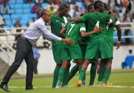 Sunday Oliseh with the Super Eagles