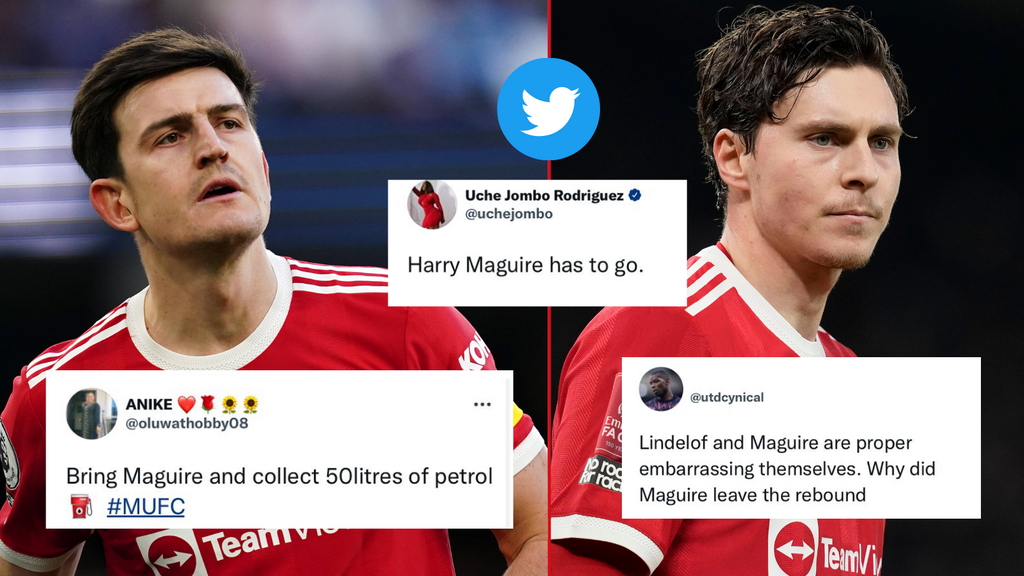 Manchester United fans troll Maguire and Lindelof following first-half loss in Manchester Derby on Sunday
