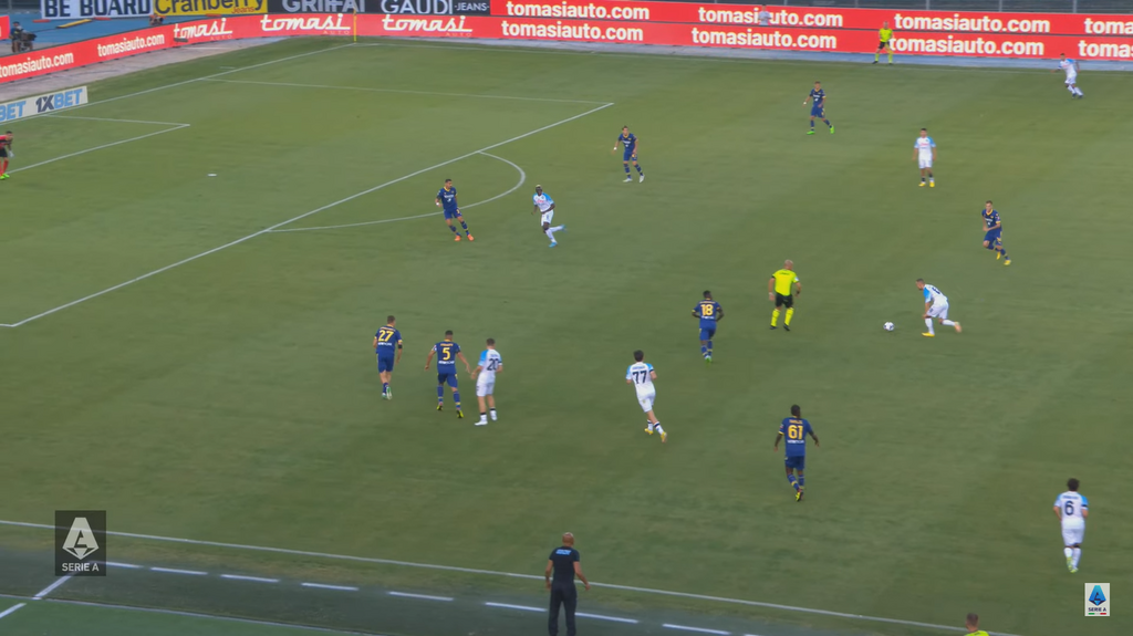 Osimhen displayed intelligent movement to open up the middle for Lobotka to run into and score