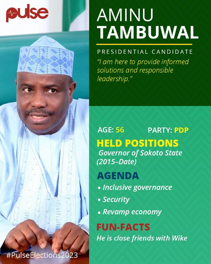 Sokoto State Governor, Aminu Tambuwal. (Pulse)