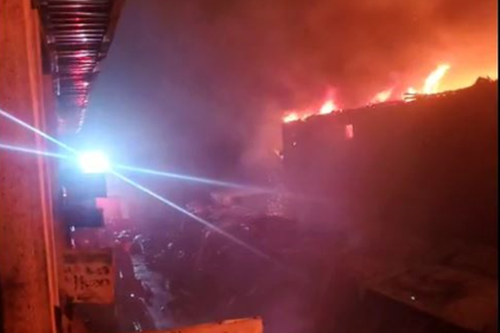 Goods worth millions of naira destroyed as midnight fire guts Ladipo market.