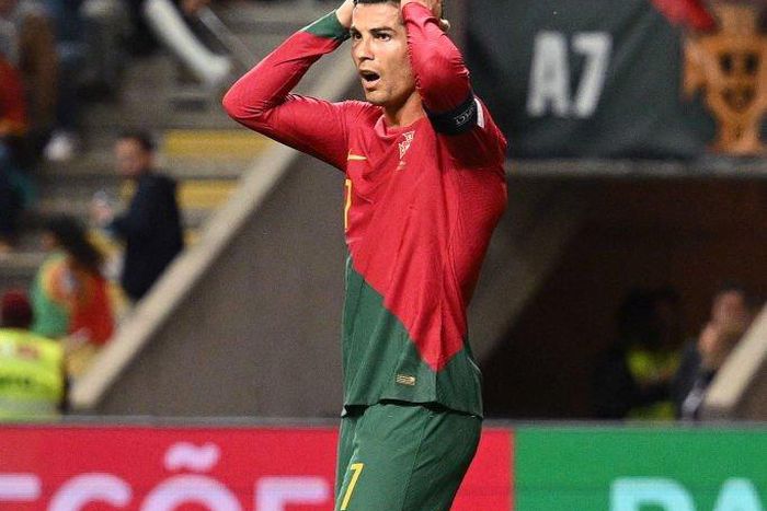 Ronaldo was left dejected