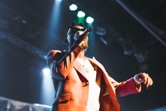 Mayorkun holds listening party at Terra Kulture. (Avante/Sony)