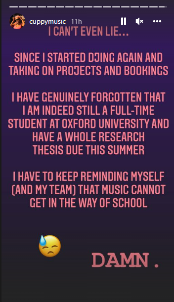DJ Cuppy says she djing has become a distraction to her studies