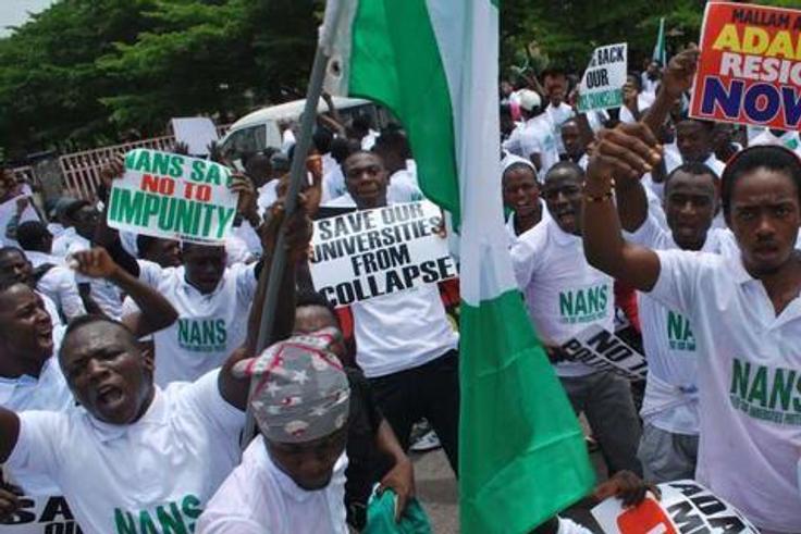 NANS protest ASUU strike