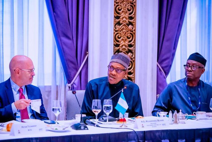 President Muhammadu Buhari  in New York.
