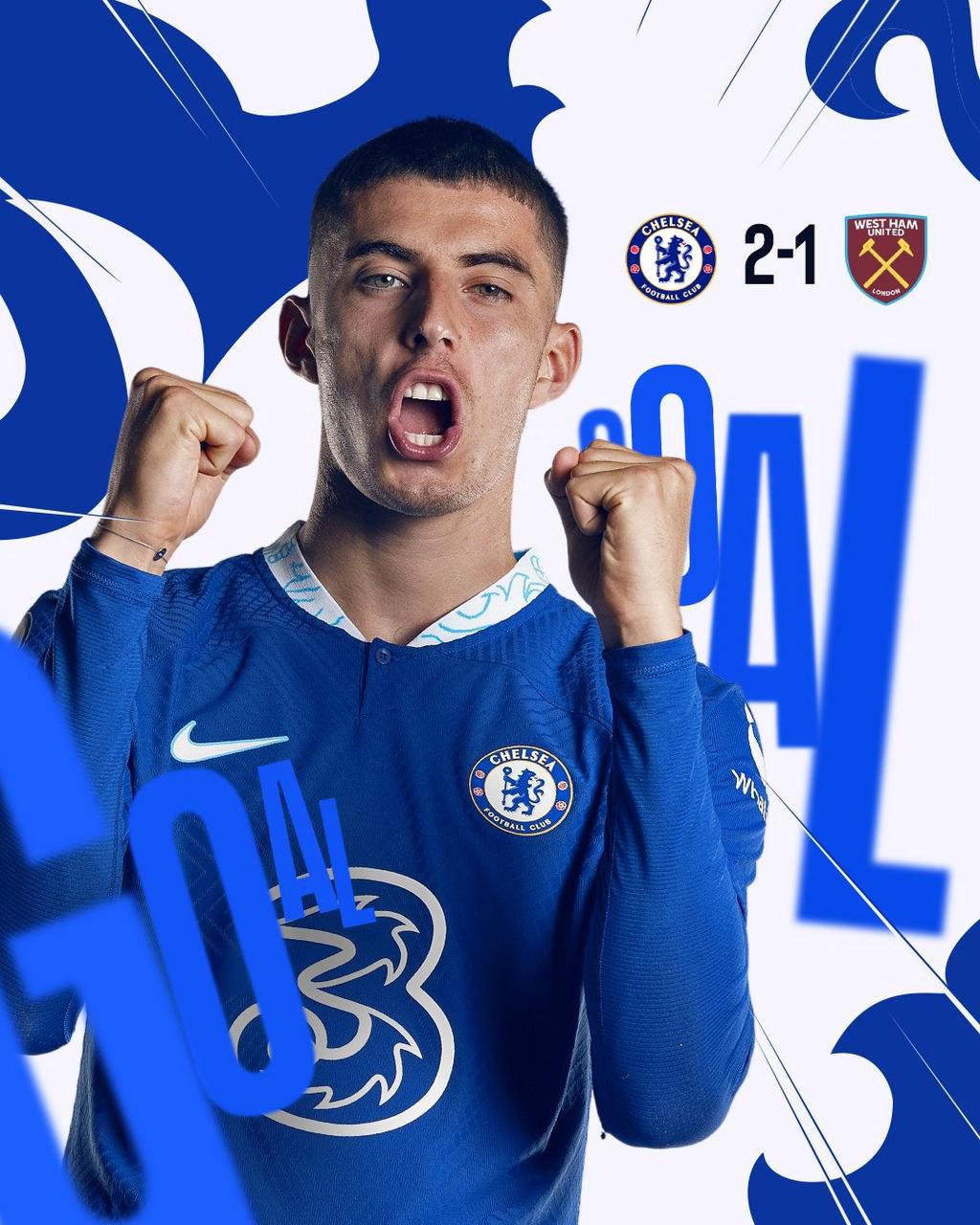 Kai Havertz put Chelsea ahead in the second half