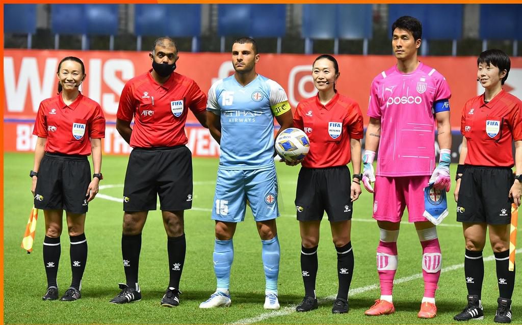 Yoshimi Yamashita making history as the first female referee at the Asian Champions League
