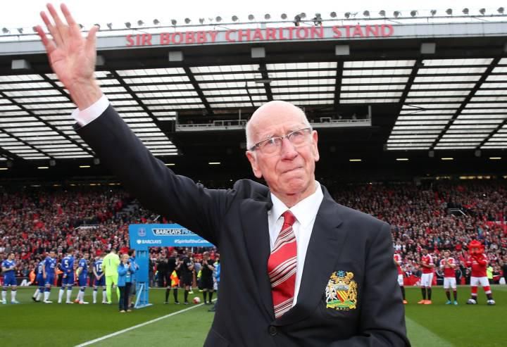 Sir Bobby Charlton at the Old Trafford