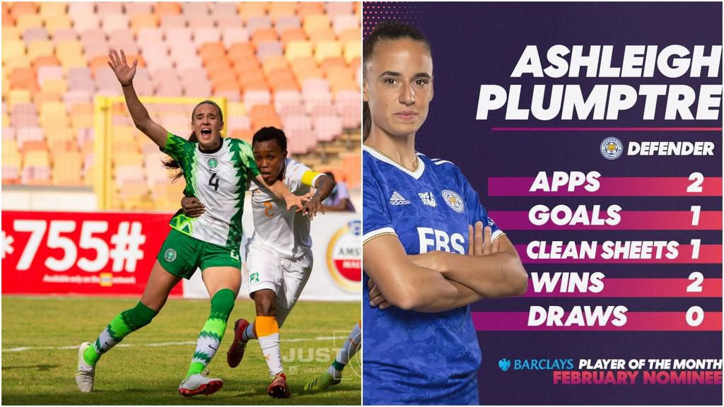 Ashleigh Plumptre has been recognized for her performance for Leicester City