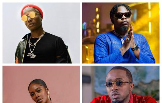 Wizkid, Olamide, Tiwa Savage, Ice Prince