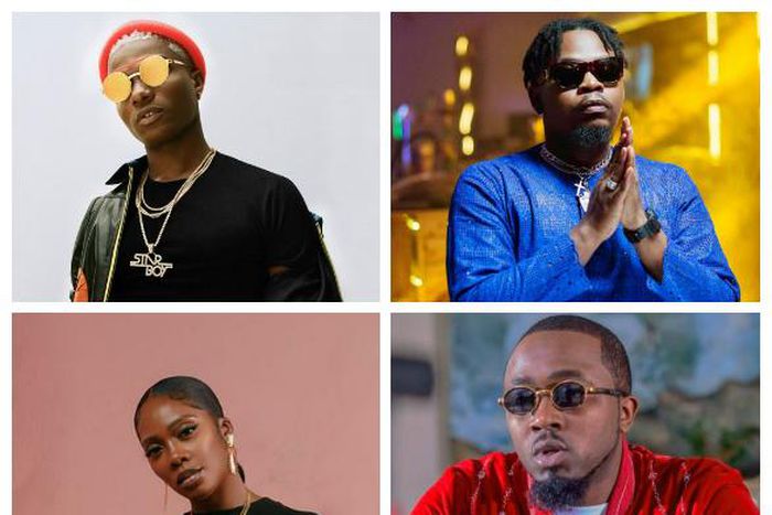 Wizkid, Olamide, Tiwa Savage, Ice Prince