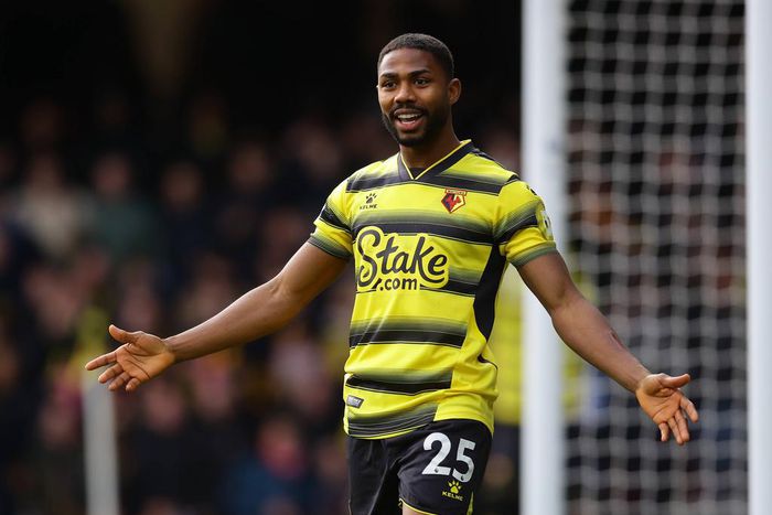 Super Eagles striker Emmanuel Dennis saw his early goal ruled out in Watford's defeat to Arsenal