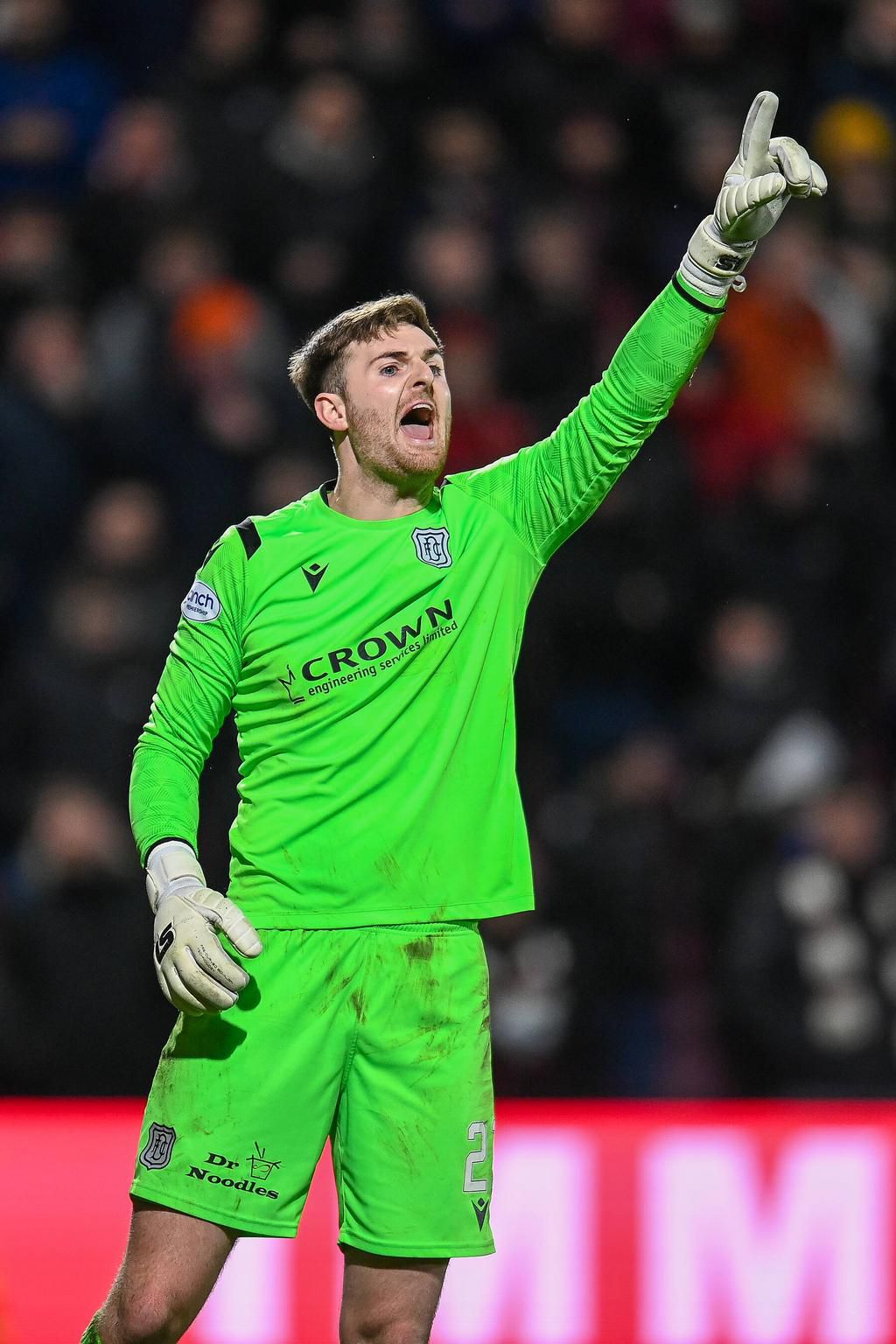 Dundee's shot-stopper Lawlor was in inspired form today