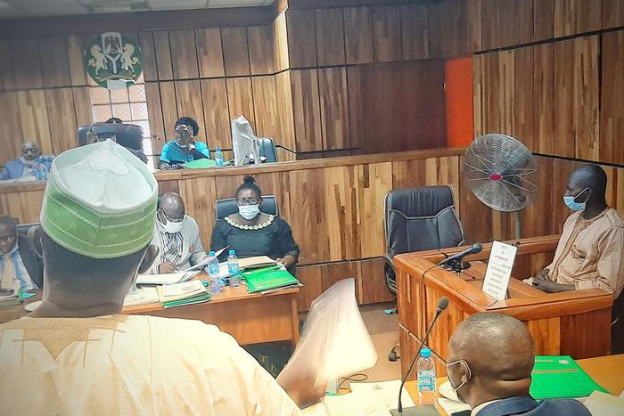 National Human Rights Commission's panel sitting in Abuja. [Twitter/@NhrcNigeria]