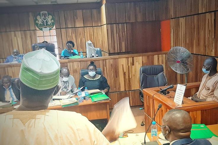 National Human Rights Commission's panel sitting in Abuja. [Twitter/@NhrcNigeria]