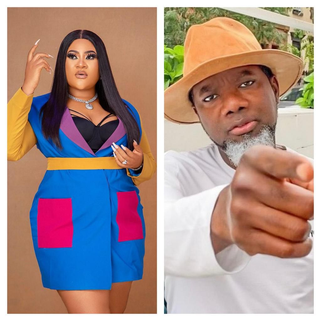 Nollywood actress Nkechi Blessing and former presidential aide Reno Omokri [Instagram/NkechiSundayBlessing] [Instagram/RenoOmokri]