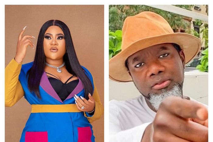 Nollywood actress Nkechi Blessing and former presidential aide Reno Omokri [Instagram/NkechiSundayBlessing] [Instagram/RenoOmokri]