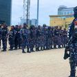 Men of the Lagos State Police command. [Twitter:@rrslagos767]