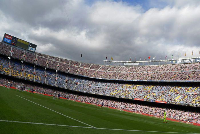 Capacity at the Camp Nou has been restricted so far this season