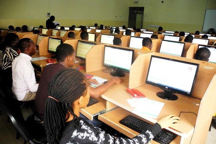 Candidates writing UTME at a CBT centre