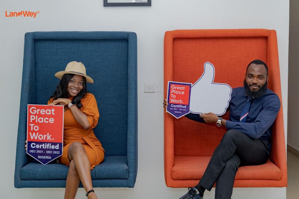 LandWey joins Deloitte, Sterling bank, others as great place to work® certified