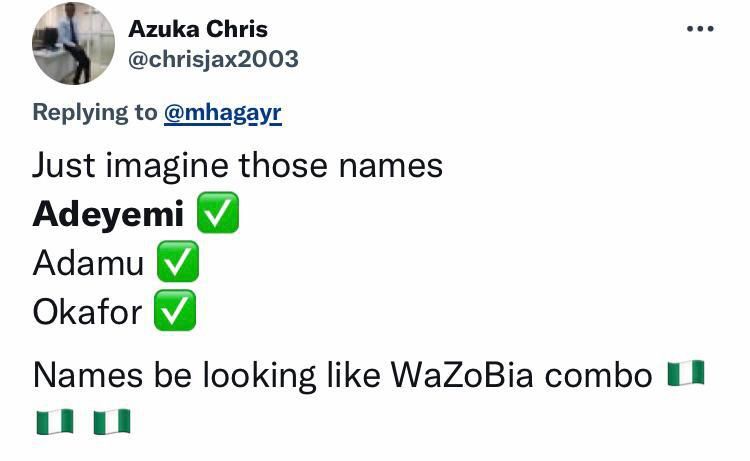 A Nigerian twitter user points out Salzburg's Nigerian connection