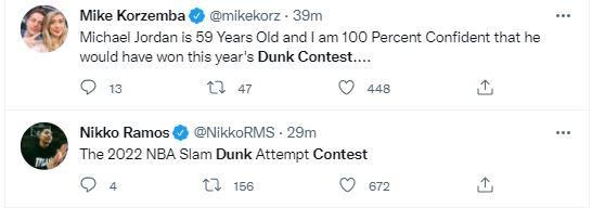 Reactions to the Dunk Contest